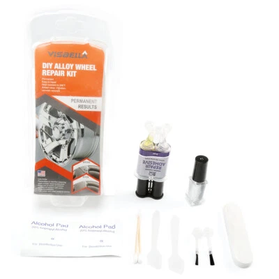 $8.99 • Buy Alloy Wheel Repair Kit For Rim Damage Scratches Scrapes Remover Erase Scuffs USA
