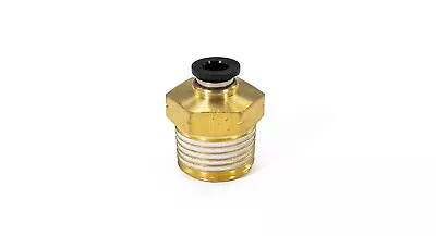 1/2  Male NPT To 1/4  Push To Connect Brass Fitting - Accepts 1/4  Air Line • $9.59