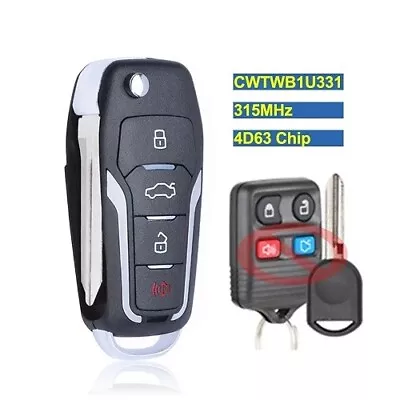 Remote Key For Ford Explorer Focus Edge Escape Ranger Mustang FCC ID: CWTWB1U331 • $56.76