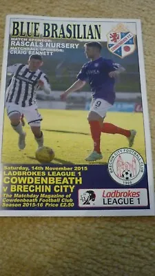 Cowdenbeath V Brechin City 14/11/2015 • £3.49