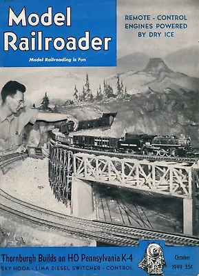 Model Railroader Magazine October 1949 Very Good Condition • $5