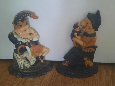 £60 • Buy ANTIQUE  Punch And Judy Cast Iron Door Stops 