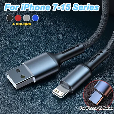 3A Quick Charger Cord Lead Fast Charging Braided Cable For IPhone 15 14 13 12 11 • $6.99