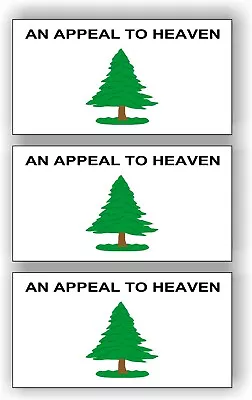 SET OF 3 An Appeal To Heaven American Flag Car MAGNET Magnetic Bumper Sticker • $6.99