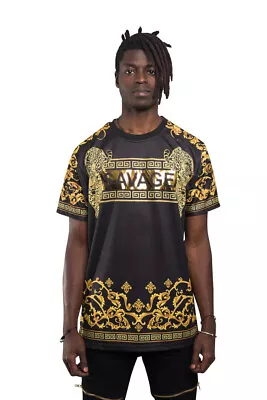 VICTORIOUS Men's LUXURIOUS SAVAGE LEOPARD T-SHIRT   S~5XL  TS7289 • $14.95