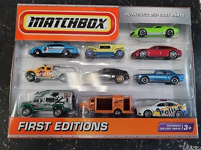 Matchbox 10 Car Gift Pack First Editions Ford Interceptor Police Car Cadillac • $159.99