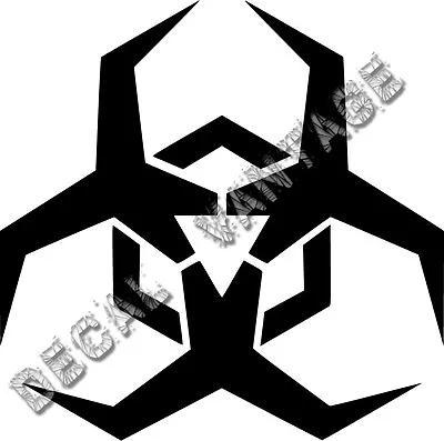20  Inch Malware Symbol Vinyl Sticker Decal Biohazard Tech - Choose Color • $33.02