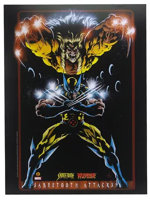 X-Men Wolverine Sabretooth Attacks Lithograph By Artist Texeira Palmiotti Marvel • $24.95