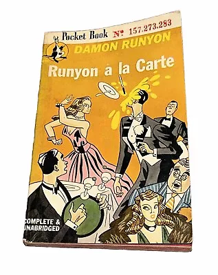 Damon Runyon Pocket Book  Runyon A La Carte Paperback USA 1946 Vintage • $19.95