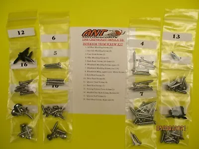 1966 Chevy Impala 2dr Interior Screw Kit  87pcs • $60.20