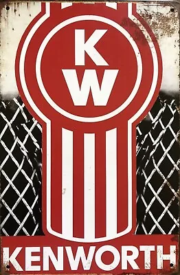 KENWORTH Garage Rustic Look Vintage Tin Signs Man Cave Shed & Bar AU SELLER • $10