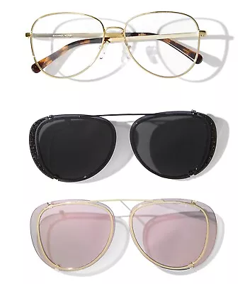 Michael Kors MK1069 3 In 1 Sicily Aviator Eyeglasses Optical Frames / Sunglasses • $119.99