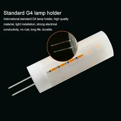 $3.69 • Buy G4 Flicker Flame Light 12V 2W LED Burning Light Bulb Effect Lamp Fire Decor A1W9