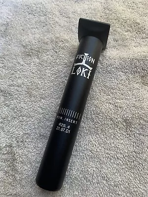 Fiction Loki Pivotal Seat Post 25.4mm Black Bmx Bike Seatposts Cult Fit Primo • $26.99