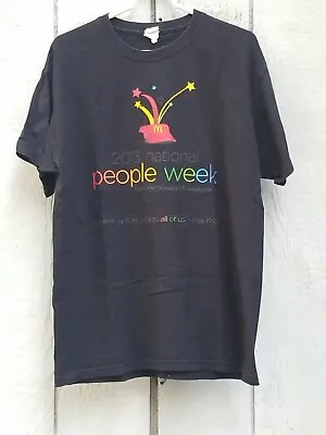 McDonalds 2013 People Week Black Multi Color Tshirt  Large • $6