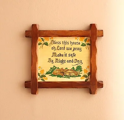 Vintage Bless This House Wall Sign Norcrest Cottage Core Home Decor. • $22