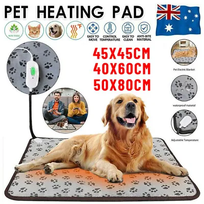 $12.85 • Buy Pet Dog Cat Bunny Electric Heat Heated Heating Heater Pad Mat Blanket Bed AU    