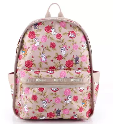 Lesportsac G991 Disney Aristocats Marie ROUTE SM BACKPACK Travel School Bag Tote • £88.38