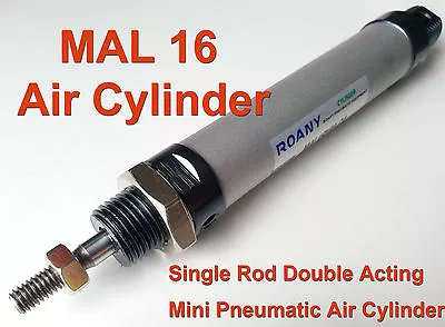 £8.98 • Buy Magnetic MAL16 Series Single Rod Double Acting Mini Pneumatic Air Cylinder SCA
