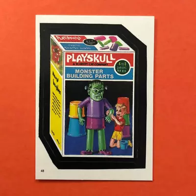 1986 Wacky Packages Playskull #48 Topps Album Sticker Playskool Toys Satire • $2.49