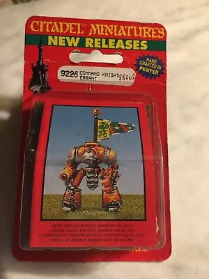 GW Epic Space Marine Adeptus Titanicus Command Knight Errant NIB 1993 Metal • $14.99