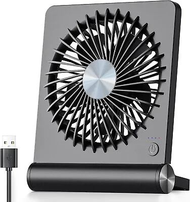 USB Fan Strong Wind Ultra Quiet Small Desk Fan 220° Tilt Folding 3 Speeds Adjus • $28.45