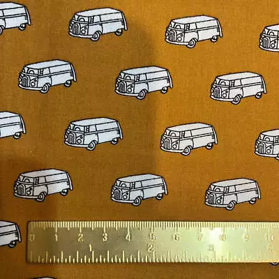 Fabric Destash - Mustard Kombi - 1m ~ Australian Small Business • $8