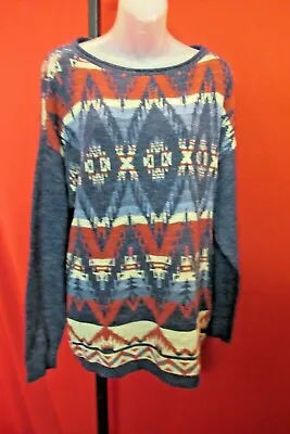 RALPH LAUREN CHAPS Southwestern Navajo Indian Blanket Design Sweater XL • $67.49