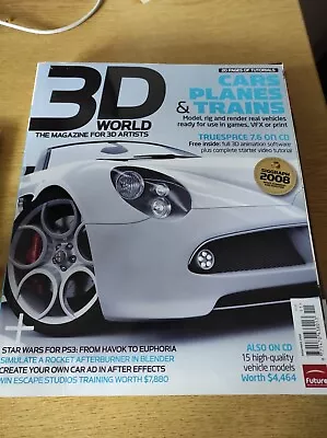 3D World Magazine #109 November 2008 Cars Planes & Trains - B163 • £2.99