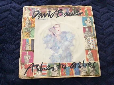 David Bowie Ashes To Ashes 7 Inch Vinyl Single Record • £6