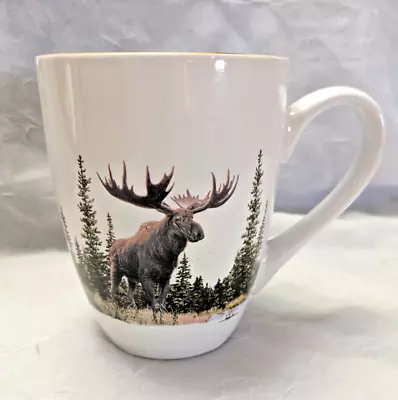 Cabela's Ceramic Moose Woodland Scenic Oversized Mug Hautman Brothers Collection • $17.49