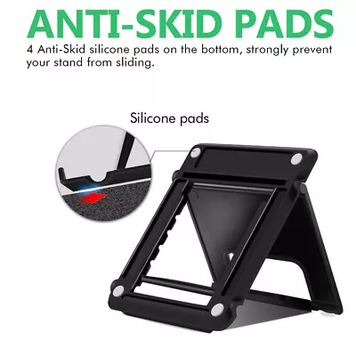$6.89 • Buy Universal Desk Stand For Mobile Phone Tablet Holder Adjustable Foldable Portable