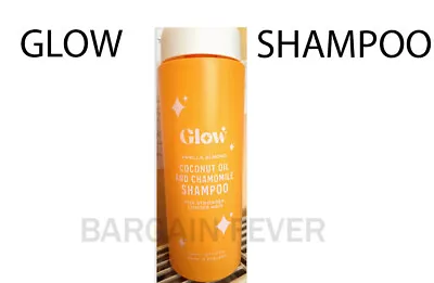 Glow Shampoo Coconut Oil Chamomile Vanilla Almond For Stronger Longer Hair Uk • £11.99