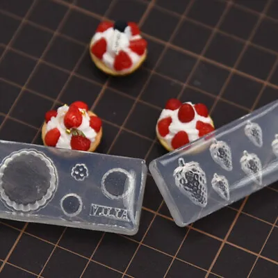 1/12 Scale Dollhouse Miniatures Mini Food Fruit Bread Silicone Mold Accessories • $6.39