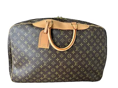 Louis Vuitton Alize 2 Poches Boston Bag 2 Way Brown Monogram • $729