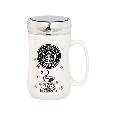 New Starbucks Travel Mug Ceramic Coffee Tea Cup Lid Work Hot Cold Drinks Uk • £9.90