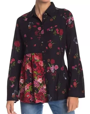 DESIGUAL Floral Blouse 'Multicolour' Size M Like New Condition • $55