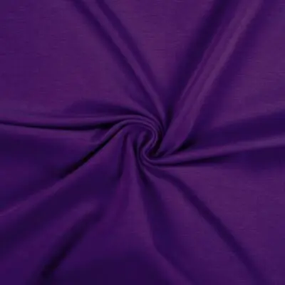Cotton Jersey Spandex Stretch Dress Fabric Material - PURPLE • £1.99