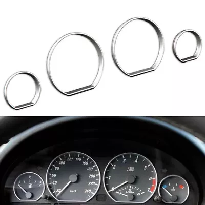 Chrome Gauge Dash Dial Rings Bezel Trim Speedometer Frame For BMW E46 1999-2006 • $12.99