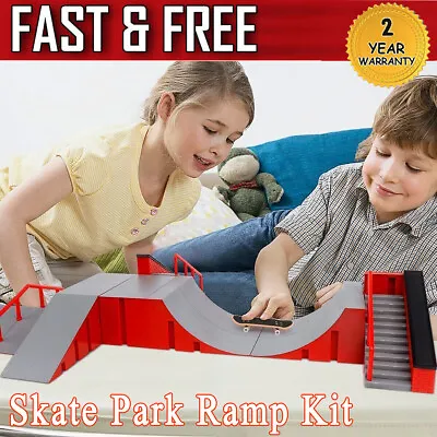 £16.99 • Buy Skateboard Fingerboard Ramps Skate Park Tech Deck Ramp Kit Kids Children Toys.