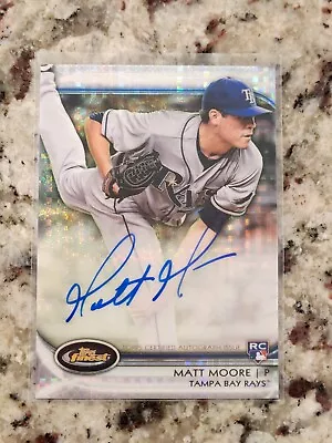 2012 Topps Finest Auto Rookies X-Fractor /299 Matt Moore #AR-MM Rookie Auto RC • $7.99