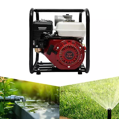 7.5HP 4 Stroke Gasoline Water Pump 3  Portable Gas-Powered Semi-Trash Water Pump • $174.80