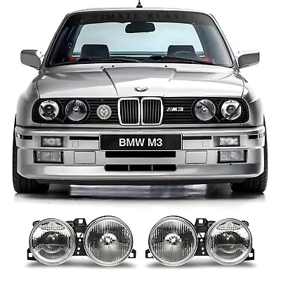 BMW E30 Depo Clear Smiley Projector Headlights 318i 318is 325i 325is 325ix 325e • $320