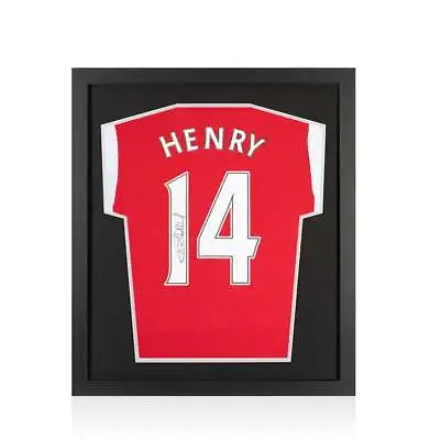 Framed Thierry Henry Signed Arsenal Shirt: Home 2021-22 - Compact Autograph • £484.99
