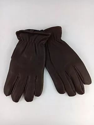 JAC Unlined Deerskin Shooting Gloves Men's Brown Soft Leather  Size M Thinsulate • $24.99