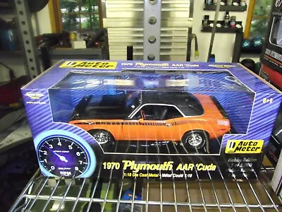Ertl 1/18 Auto Meter 1970 Plymouth Aar Cuda Orange NIB • $179.99