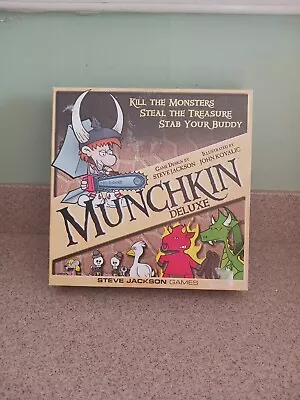 Steve Jackson Munchkin Deluxe Game-Original Version 100% Complete Great Conditio • $9.99