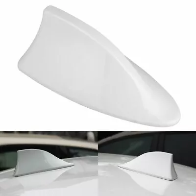 1* White Shark Fin Car Roof Antenna Radio FM/AM Signal Aerial Accessories • $10.99