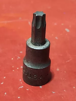 USA Vintage Unbranded 3/8  Drive T-45 Torx Bit Socket T45 Sturdy Design  • $7.95