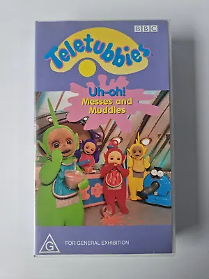 Teletubbies - Uh-oh! Messes And Muddles (VHS 1998) PAL • $15.90